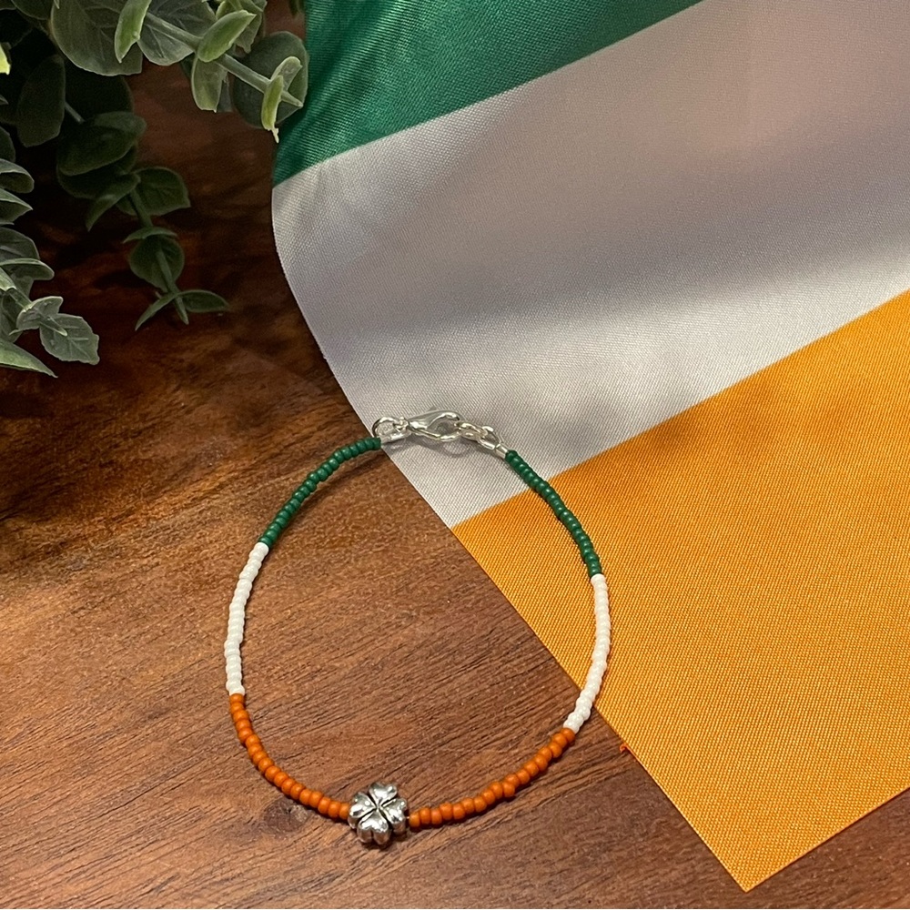 Handmade Nationality/Country Beaded Bracelet - IRELAND